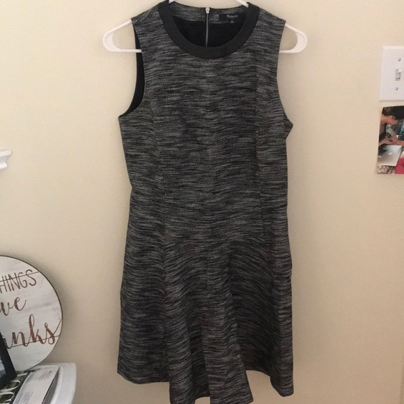 Black and Gray madewell tweed dress - Picture 2 of 5